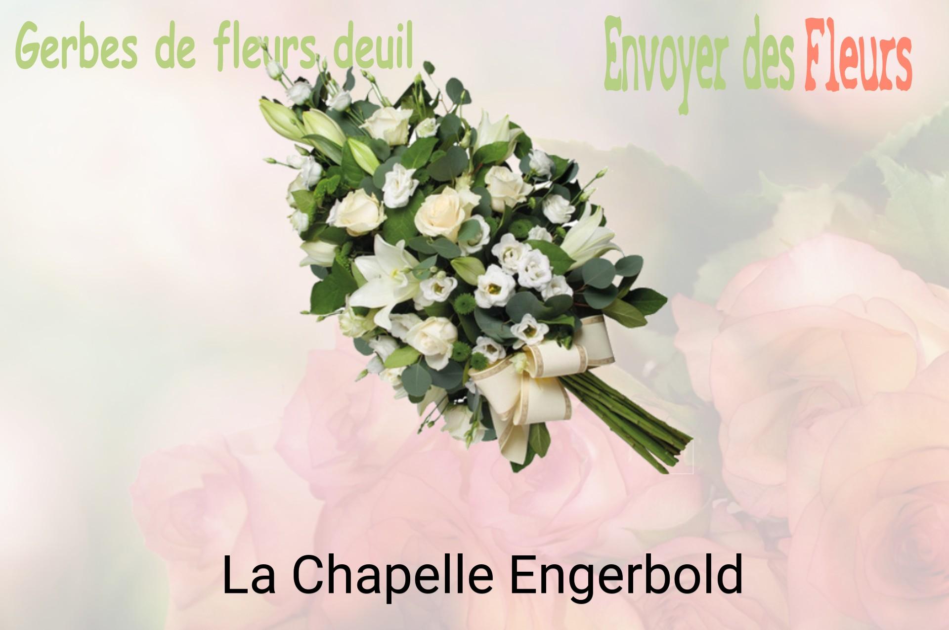 Gerbe de fleurs de deuil livrée à La Chapelle-Engerbold